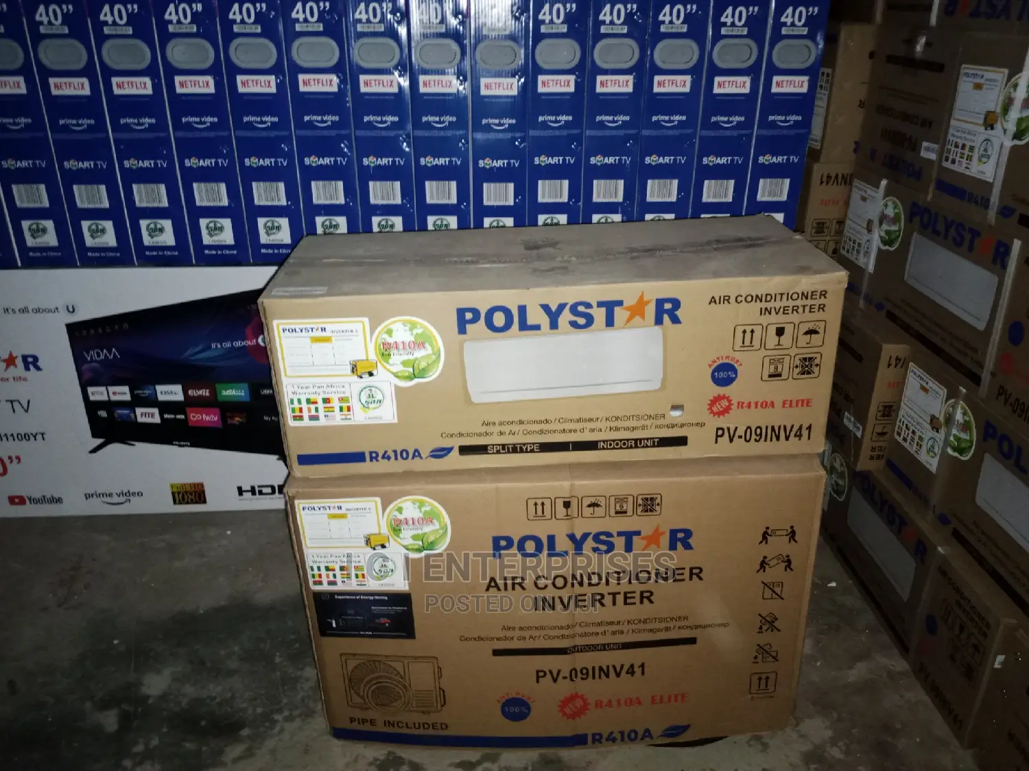 Polystar 1hp Split Inverter Copper a/C