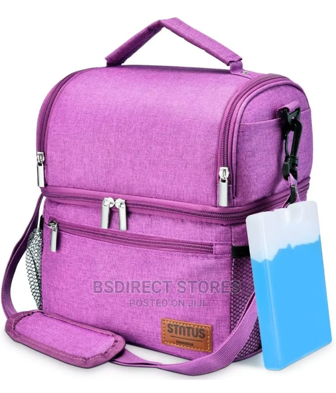 STNTUS PURPLE Cooler Lunch Bag Thermal Cool, With Ice Pack