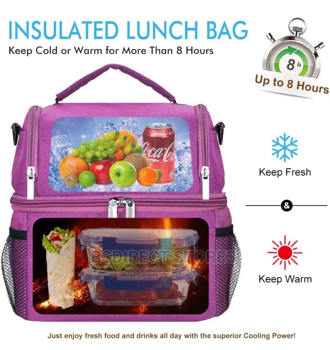 STNTUS PURPLE Cooler Lunch Bag Thermal Cool, With Ice Pack