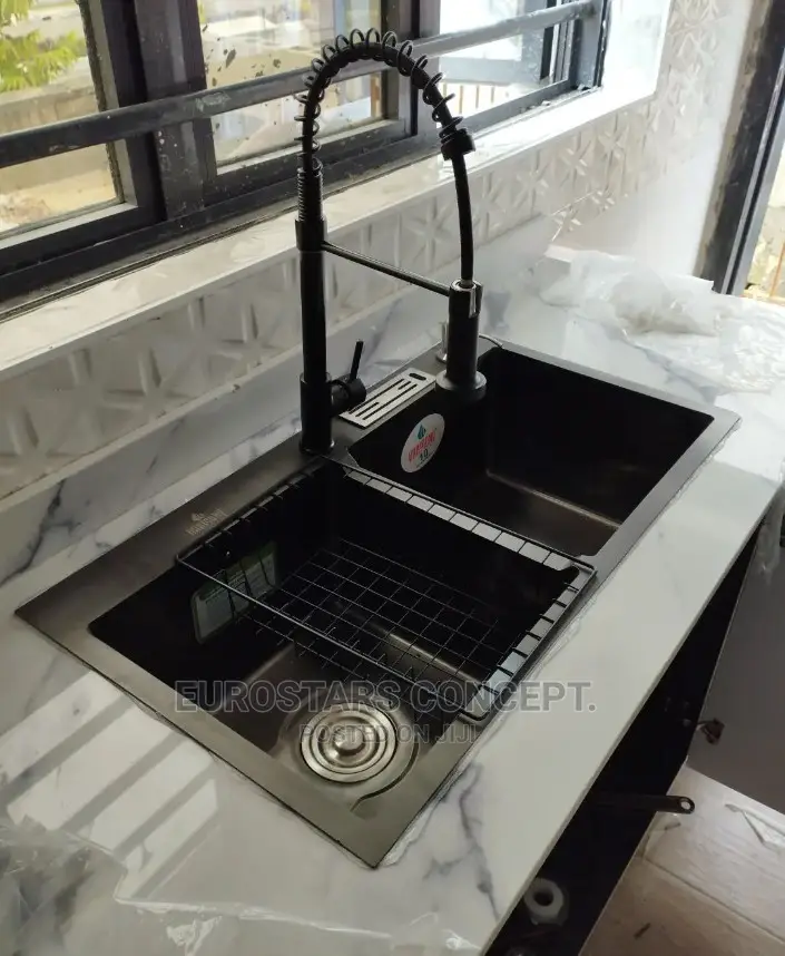 304 Anti Rust Black Double Sink