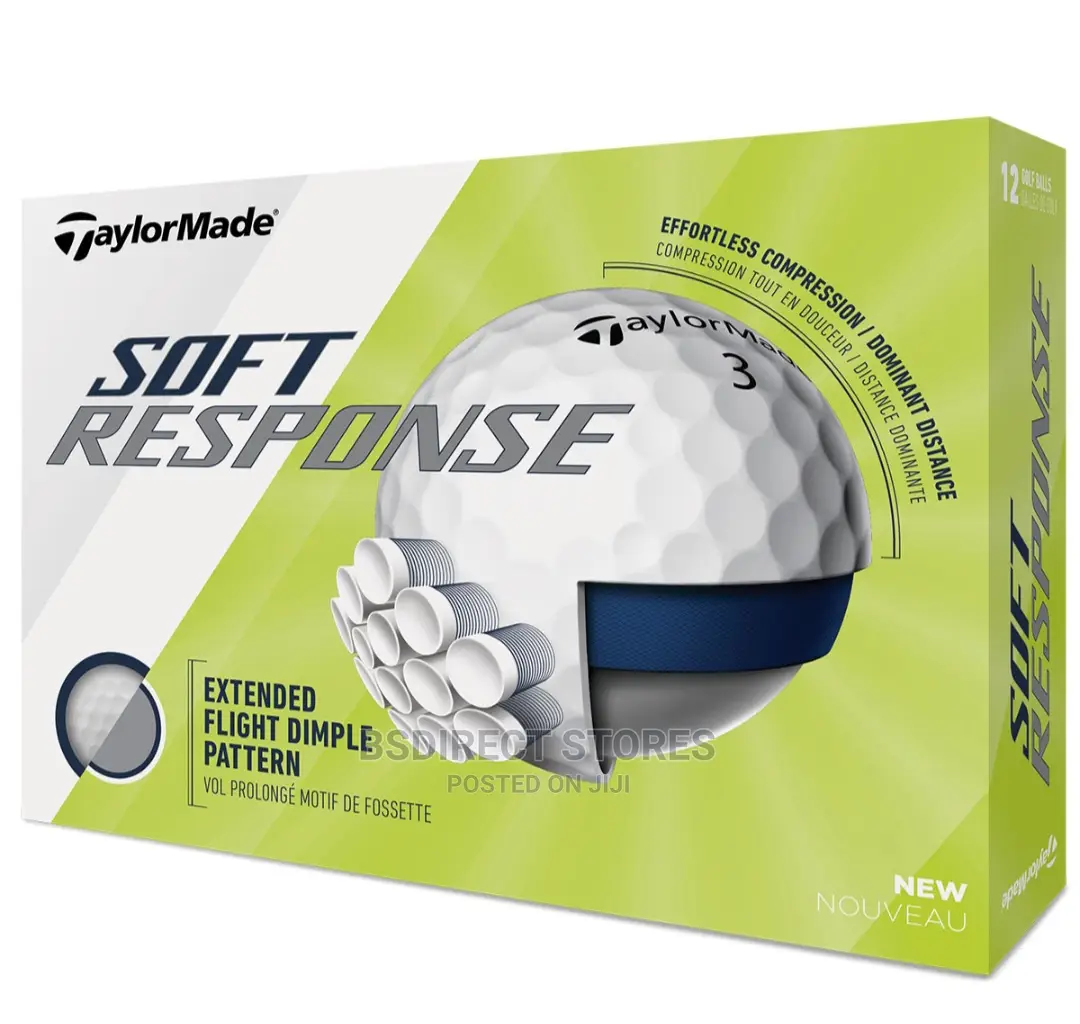 Taylormade Soft Response Golf Balls Extended Flight Dimple