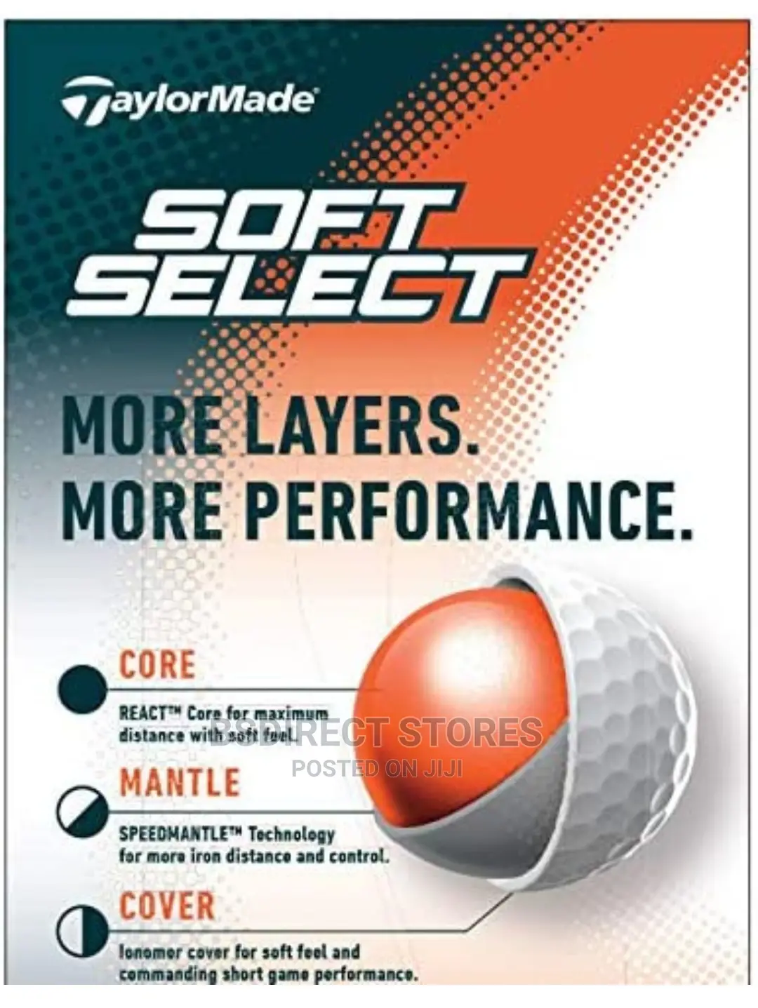 Taylormade Soft Select 3 Layer Couches Golf Balls 12 Pack