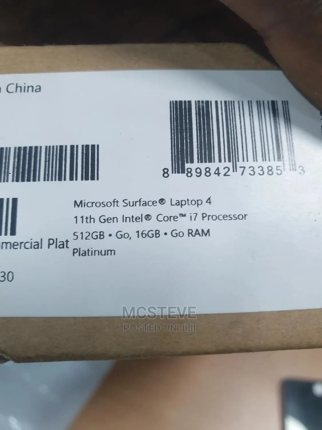 New Laptop Microsoft Surface Laptop 4 16GB Intel Core I7 SSD 512GB