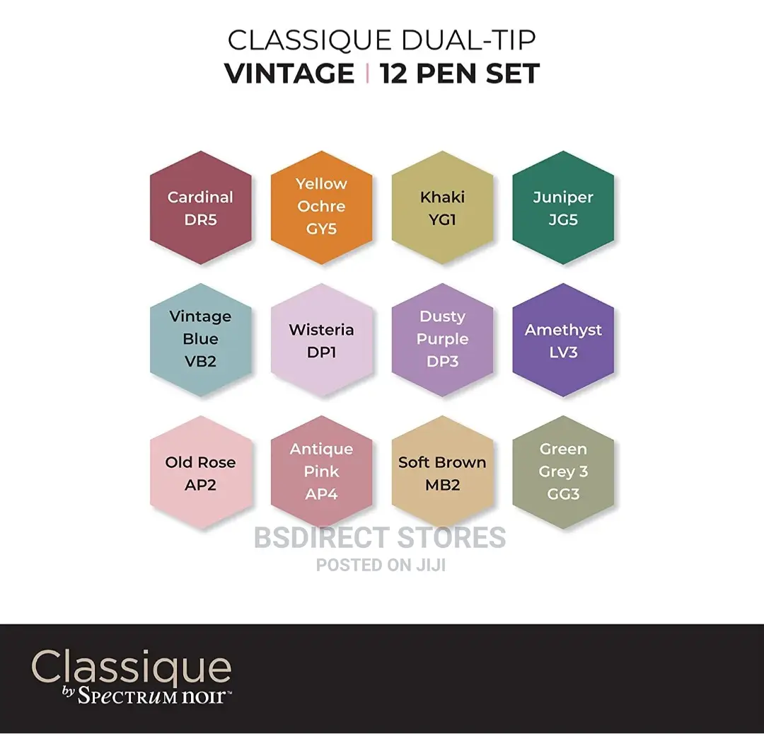 Spectrum Noir Classique Vintage Alcohol Marker Dual Nib Pens