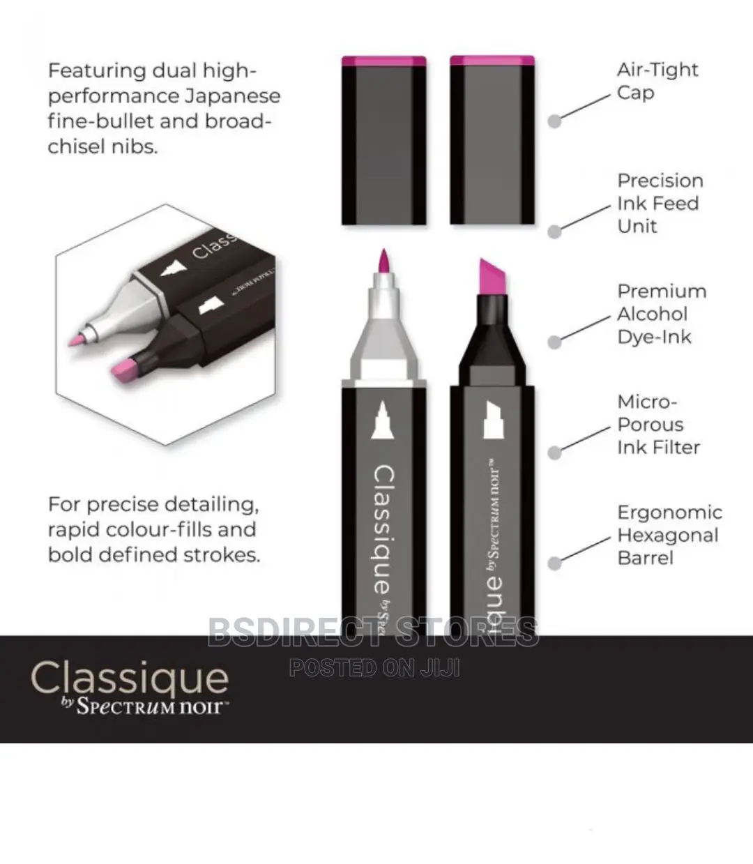 Spectrum Noir Classique Vintage Alcohol Marker Dual Nib Pens