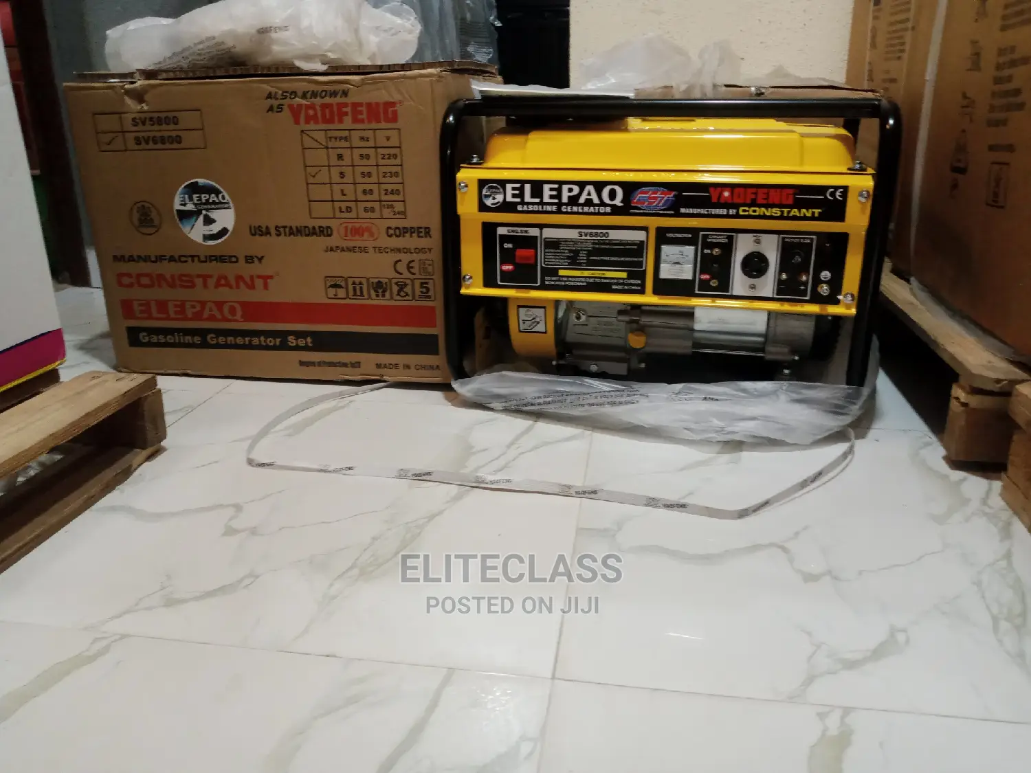 Advance Elepaq 4.5kva Manual Generator Sv6800 With Warranty