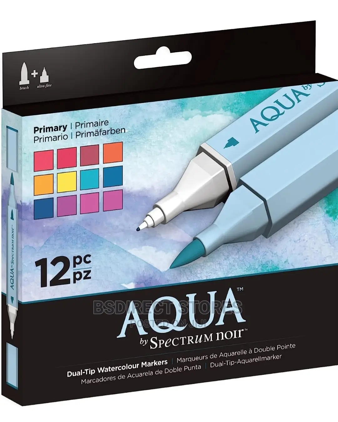 Spectrum Noir Aqua Artist's Water Based Dual Nib Marker Pens