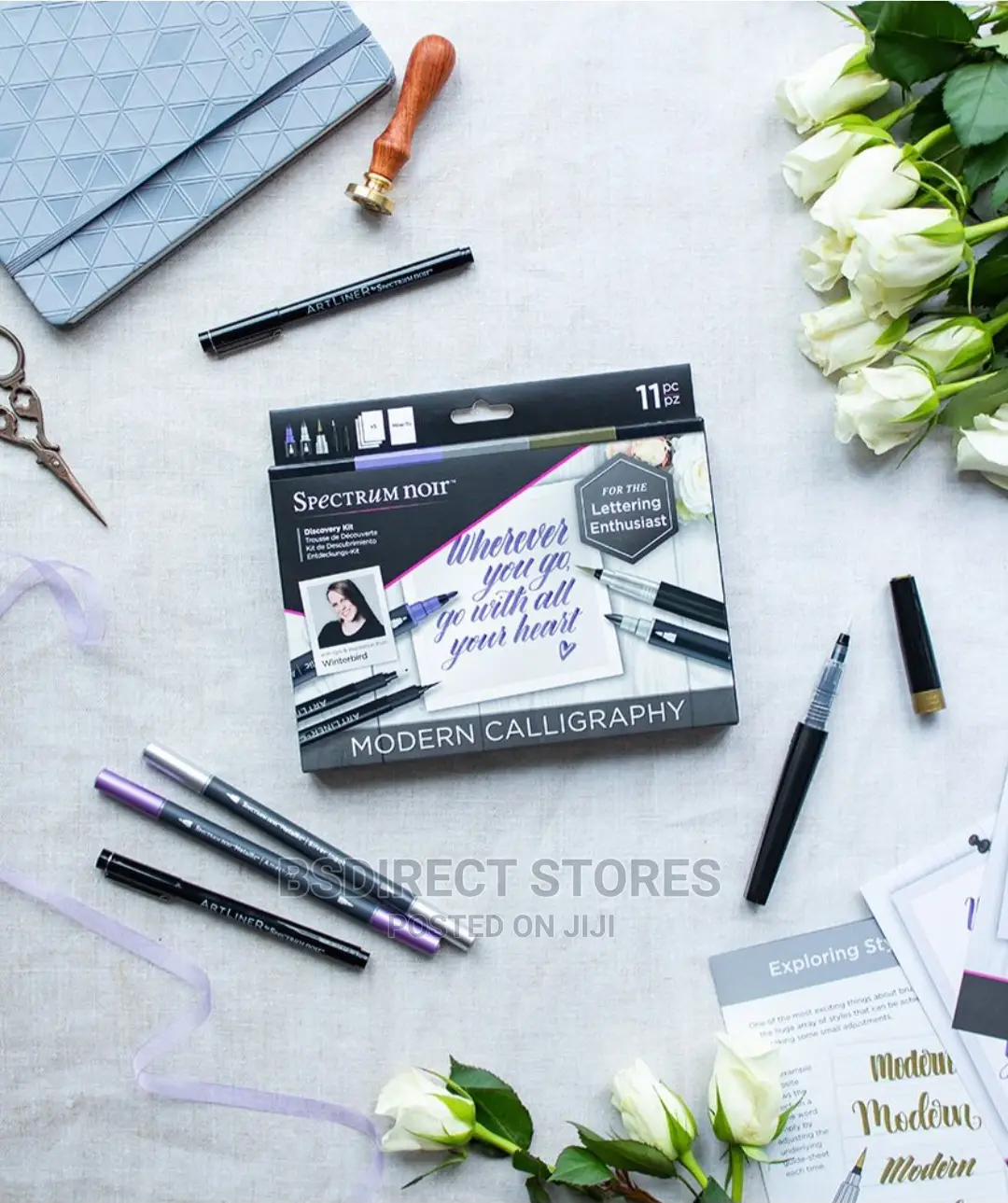 Spectrum Noir Alcohol Marker Colouring Draw Discovery Kit Calligraphy