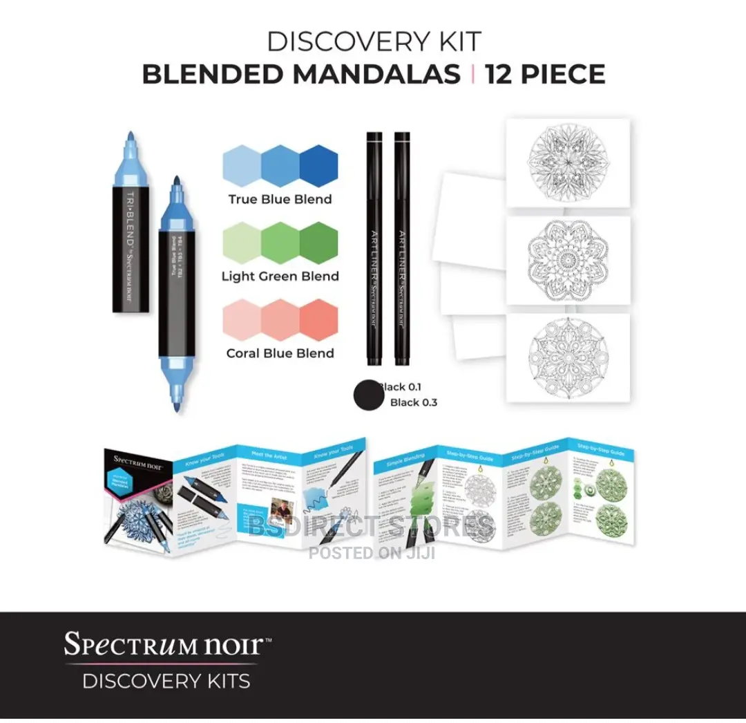 Spectrum Noir Discovery Kit Blended Mandalas For Colourist