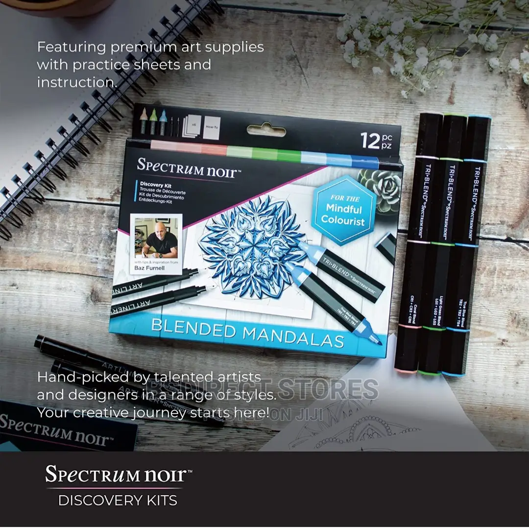 Spectrum Noir Discovery Kit Blended Mandalas For Colourist