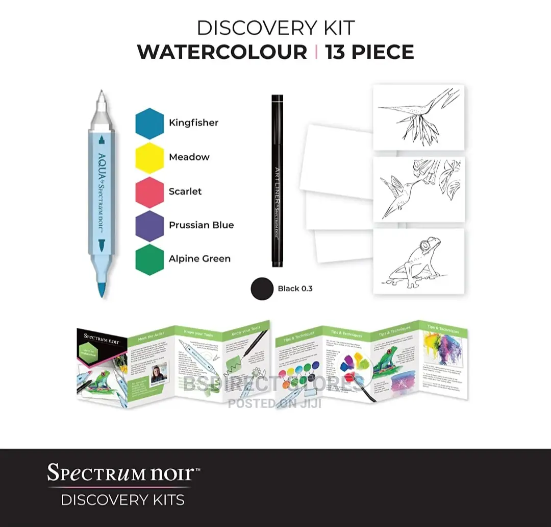 Spectrum Noir Watercolour Discovery Kit For Sketching