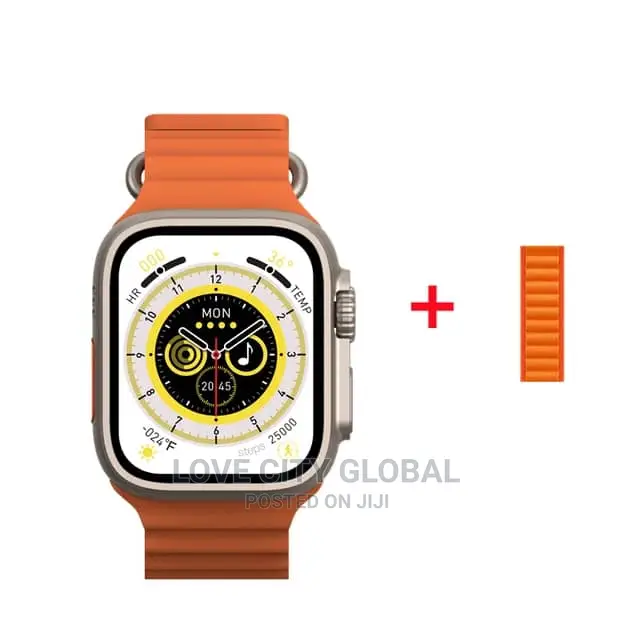Ultra Series 8 Smart Watch Extra Strap 2.2" Hd Screen Nfc