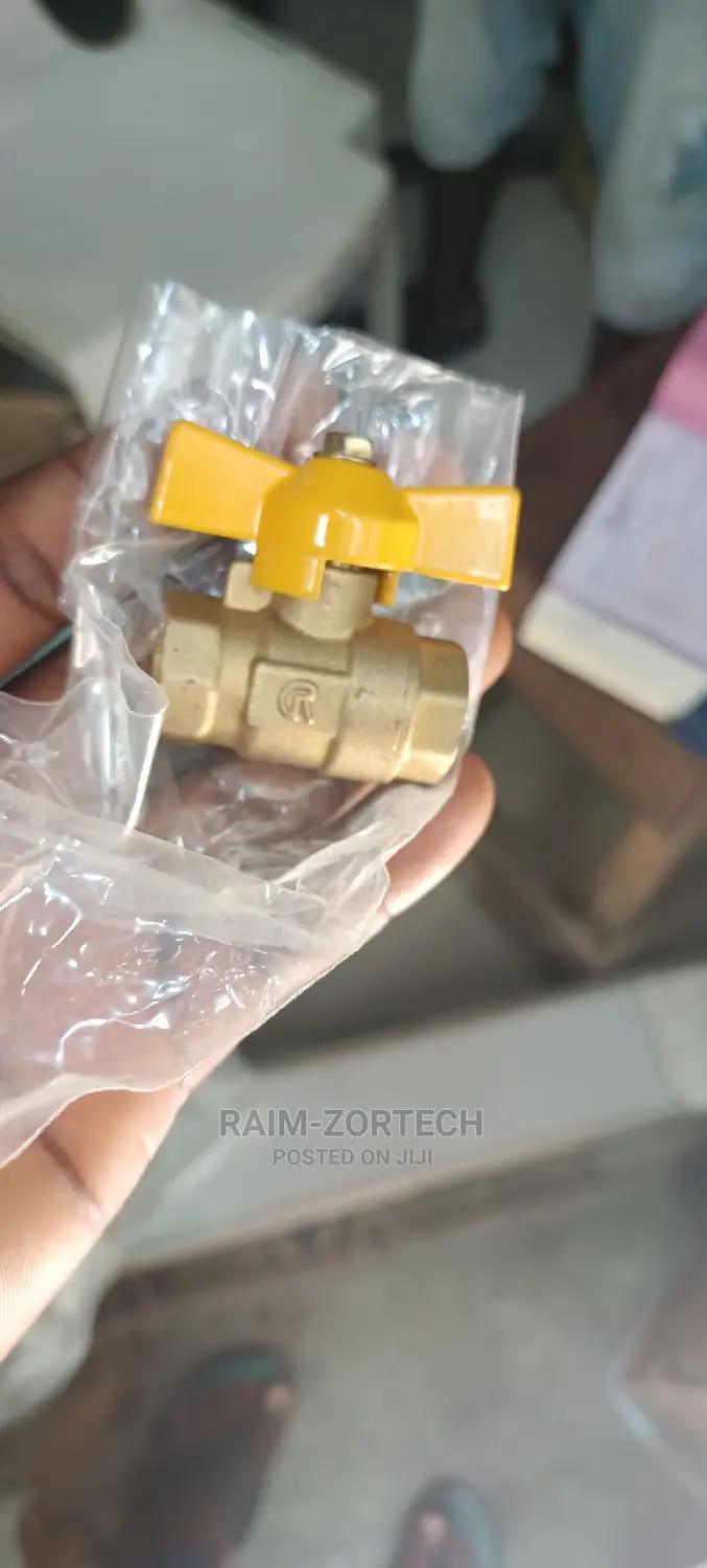 Brass Butterfly Handle Gas Control Ball Valve Threaded