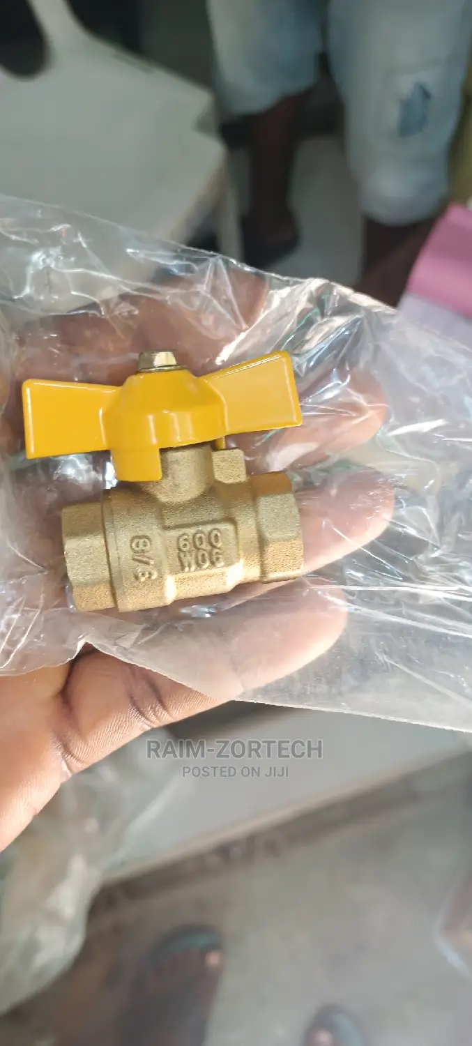 Brass Butterfly Handle Gas Control Ball Valve Threaded