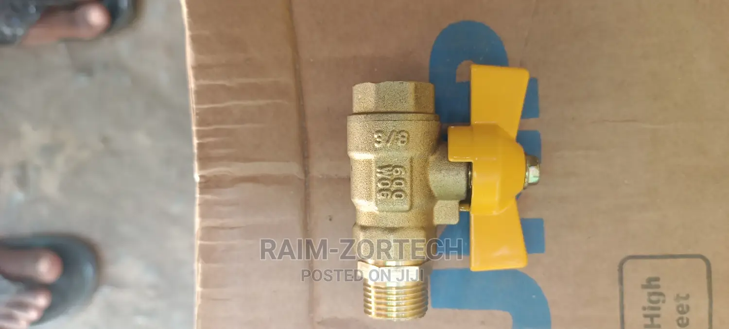 Brass Butterfly Handle Gas Control Ball Valve Threaded