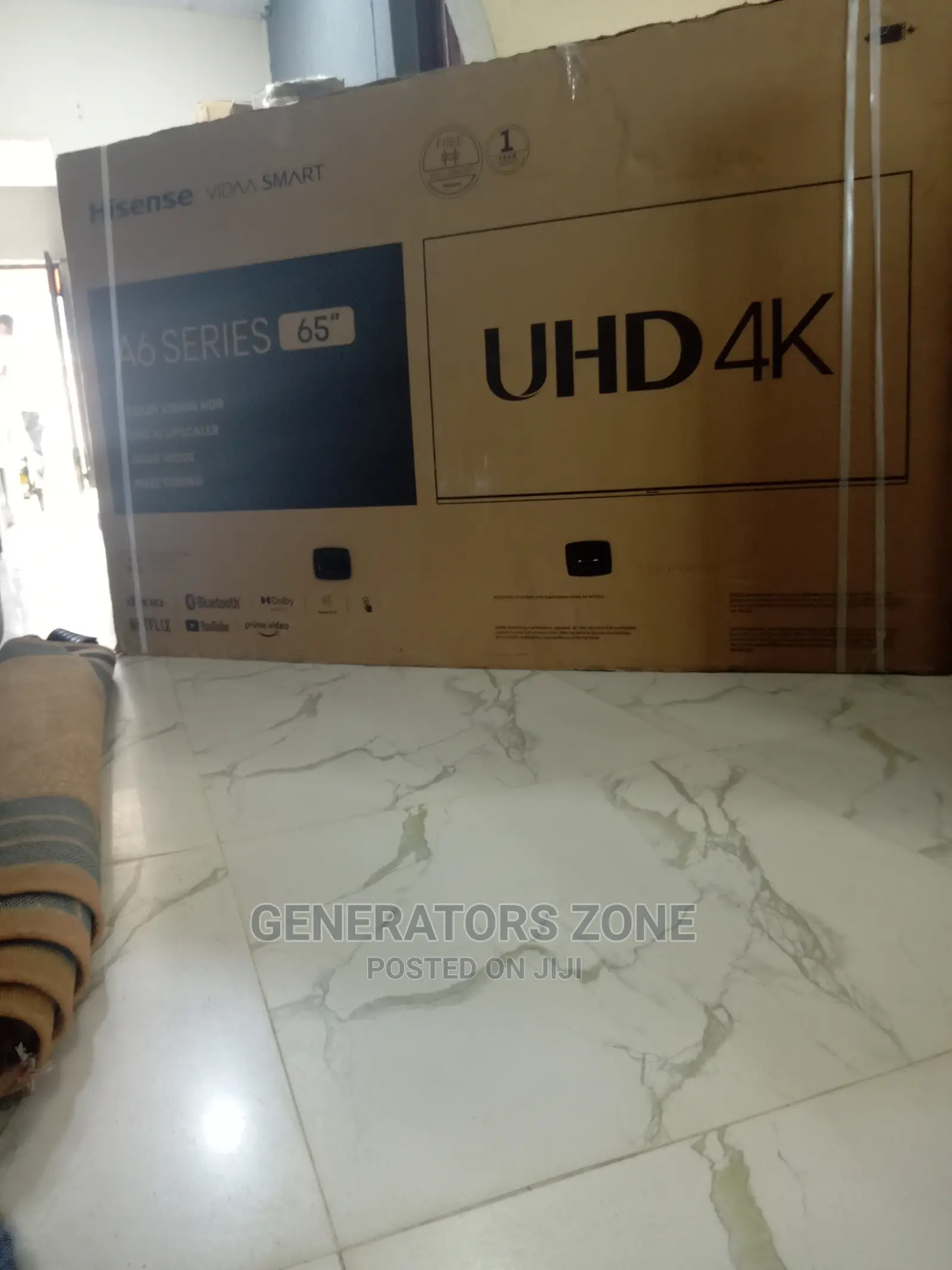 Hisense 65′′ Uhd Smart TV | TV 65A6H, 3 Hdmi, 2 Usb,1 AV