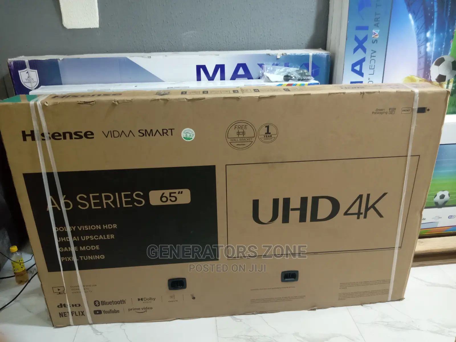 Hisense 65 UHD Smart TV Netflix/Appstore+YOUTUBE, AV,HDMI