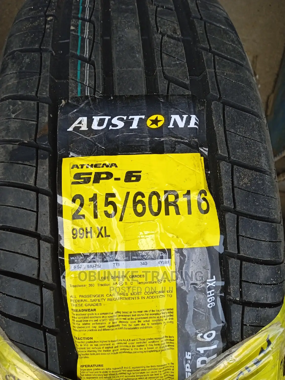 215/60r16 Austone Tyre