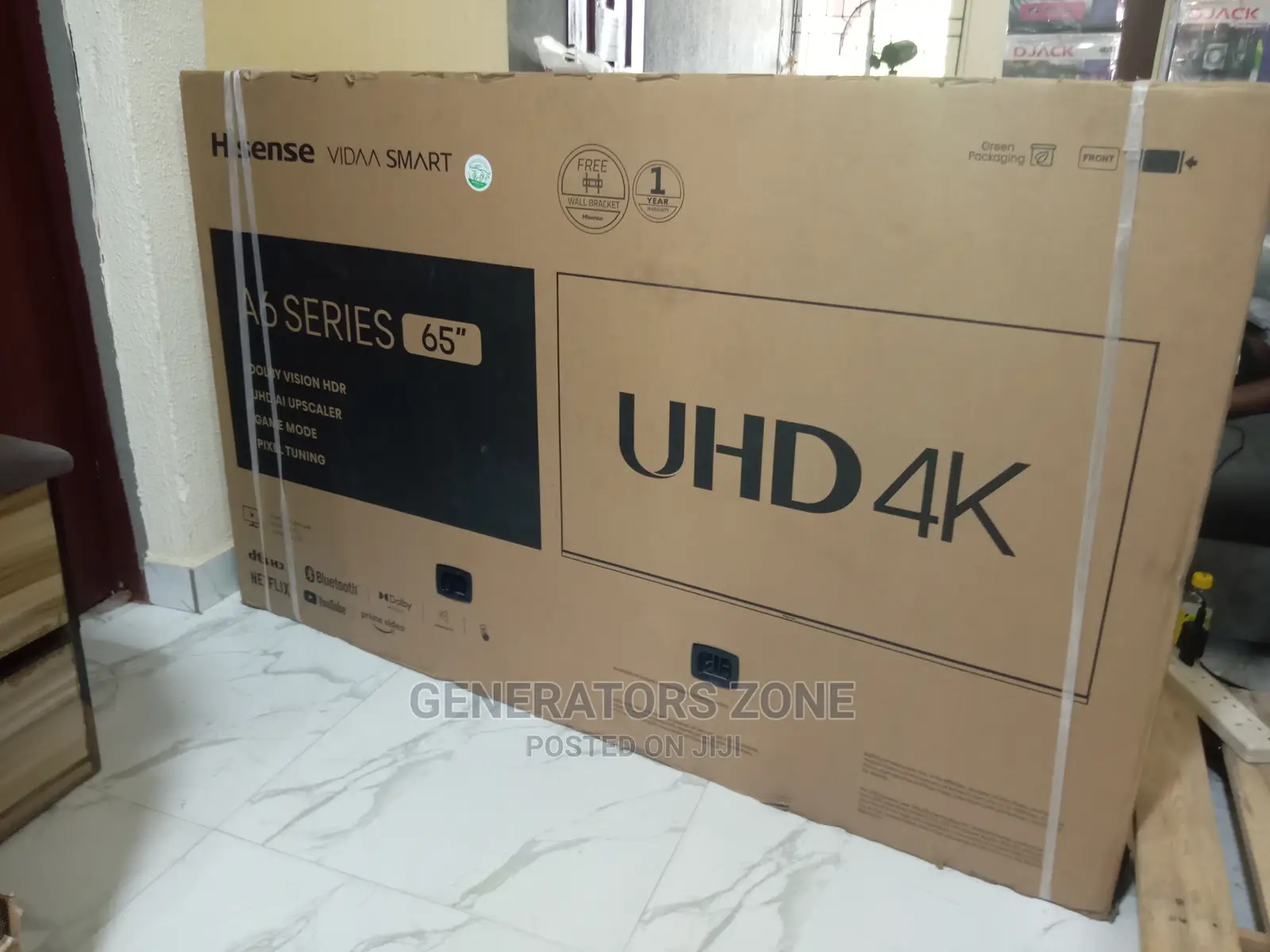 65a6h-65inch Hisense Brand New Television-Uhd Smart TV