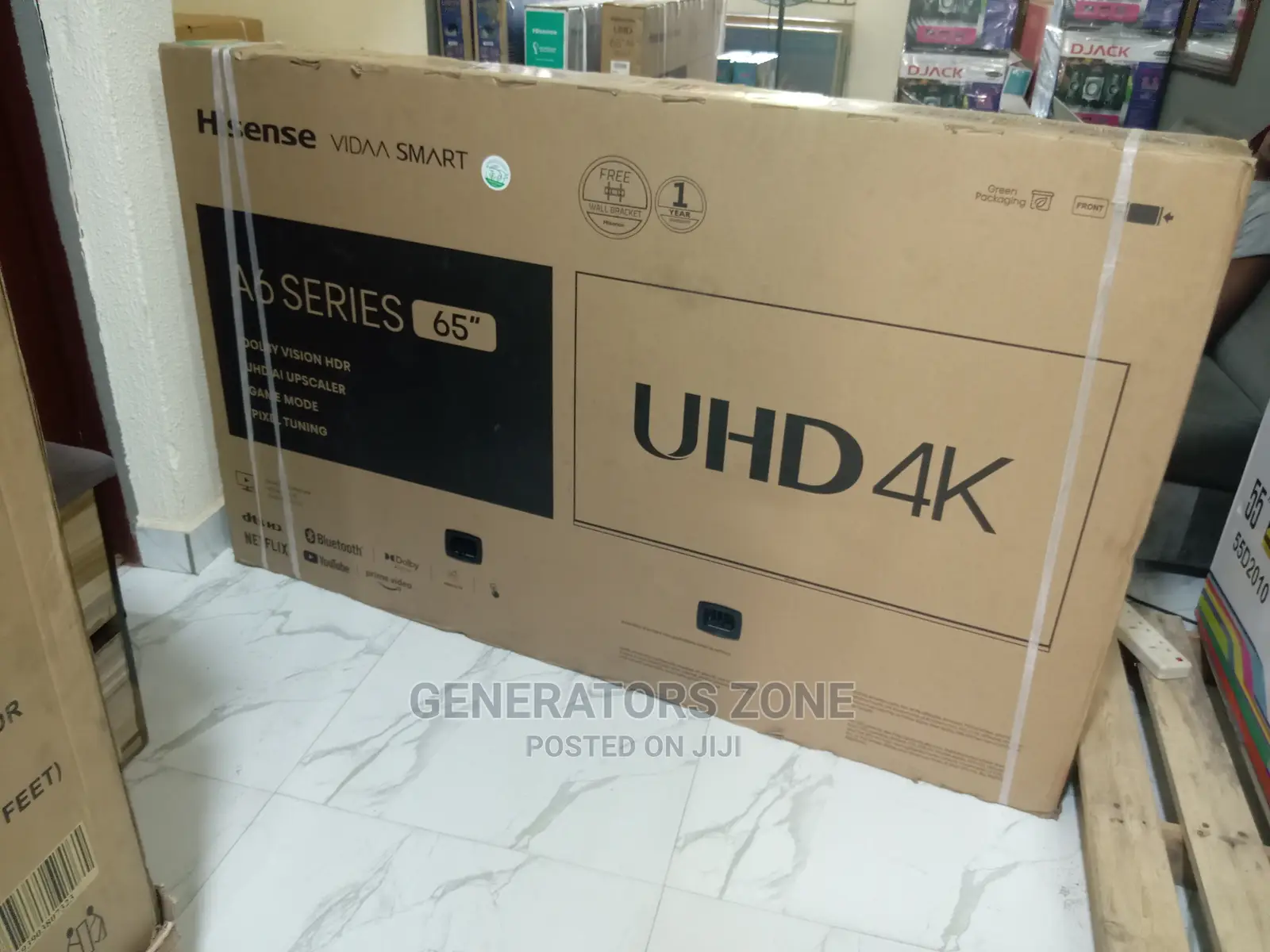 65a6h-65inch Hisense Brand New Television-Uhd Smart TV