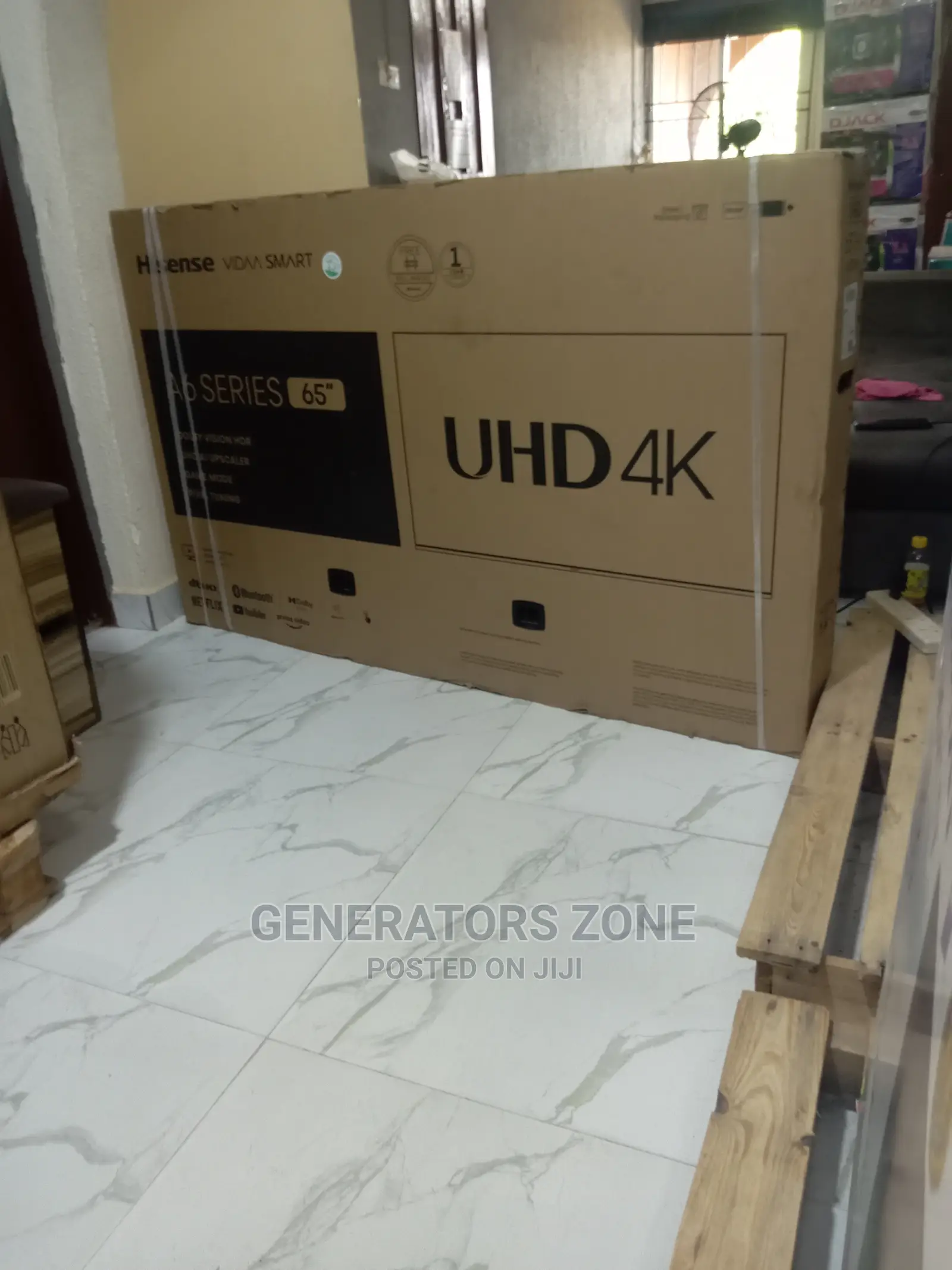 65a6h-65'' Hisense Original Smart Tv+ One Year Warranty,Wifi