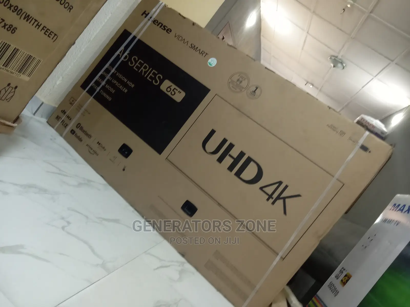 Hisense 65''-Uhd Smart ( Netflix+Youtube+Browser) Av,Usb