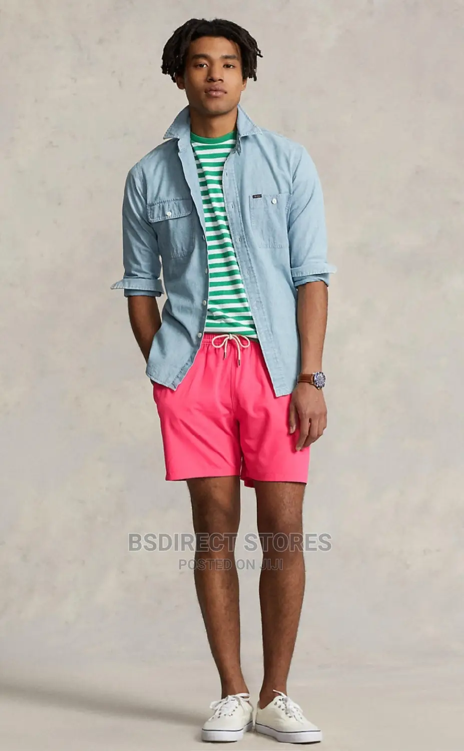 Ralph Lauren CORAL Hawaiian Classic Traveller Swim Short