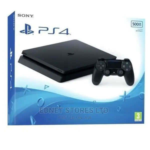 Sony PS4 Slim 500GB Console - Black+10 Bonus