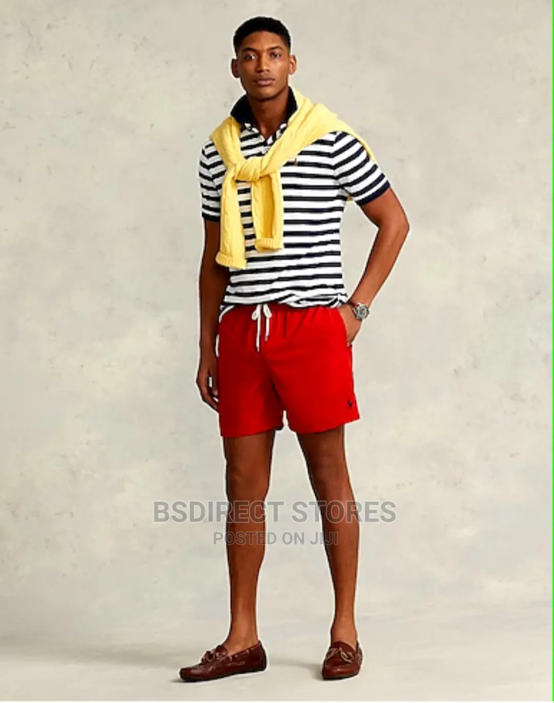 Ralph Lauren XL RED Classic Swim Hawaiian Traveller Short