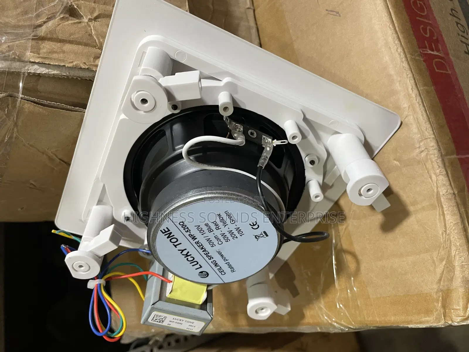 Square Inwall Ceiling Speaker 50w