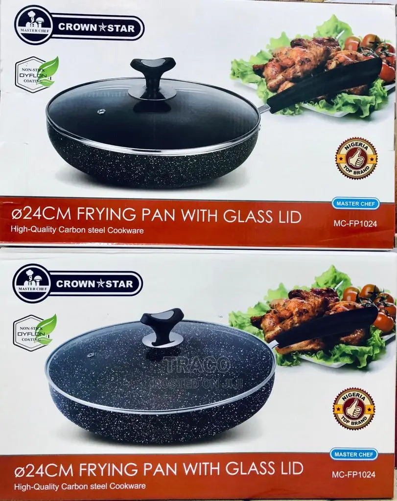 Masterchef 24cm Frypan With Glass Lid