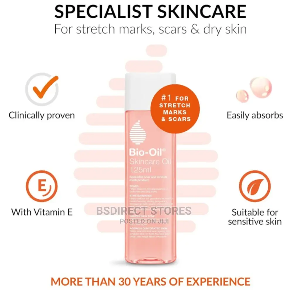 Bio- Oil 125ml For Scars, Stretch Marks And Uneven Skin Tone