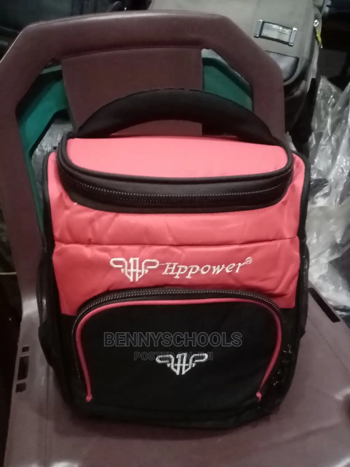 Black and Red Thick HP Power Strong Lunch Bag Cooler Bag