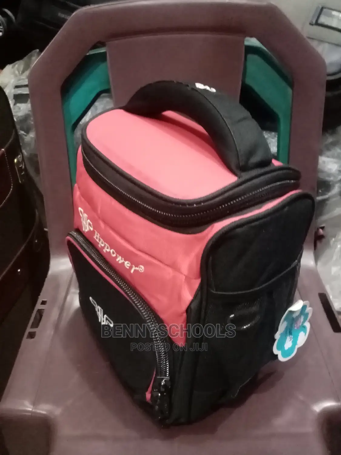 Black and Red Thick HP Power Strong Lunch Bag Cooler Bag