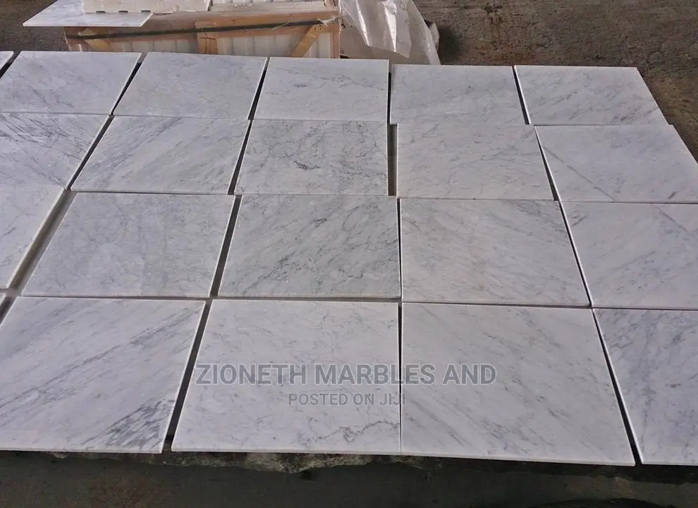 Italian White Carara Marble Tiles 60X60