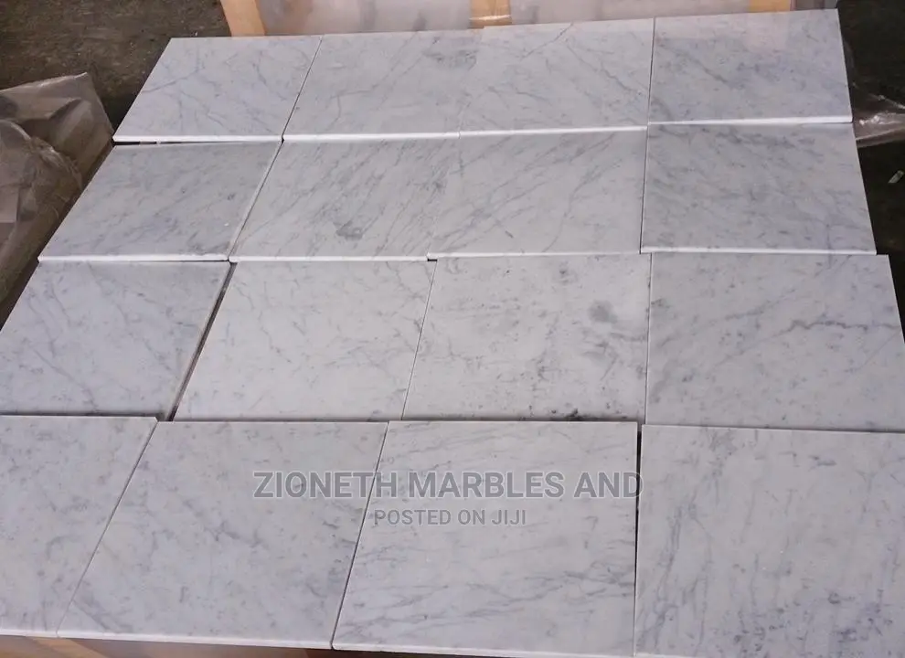 Italian White Carara Marble Tiles 60X60