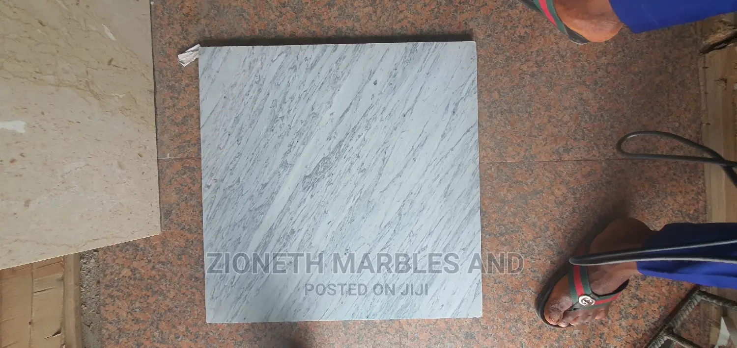 Italian White Carara Marble Tiles 60X60