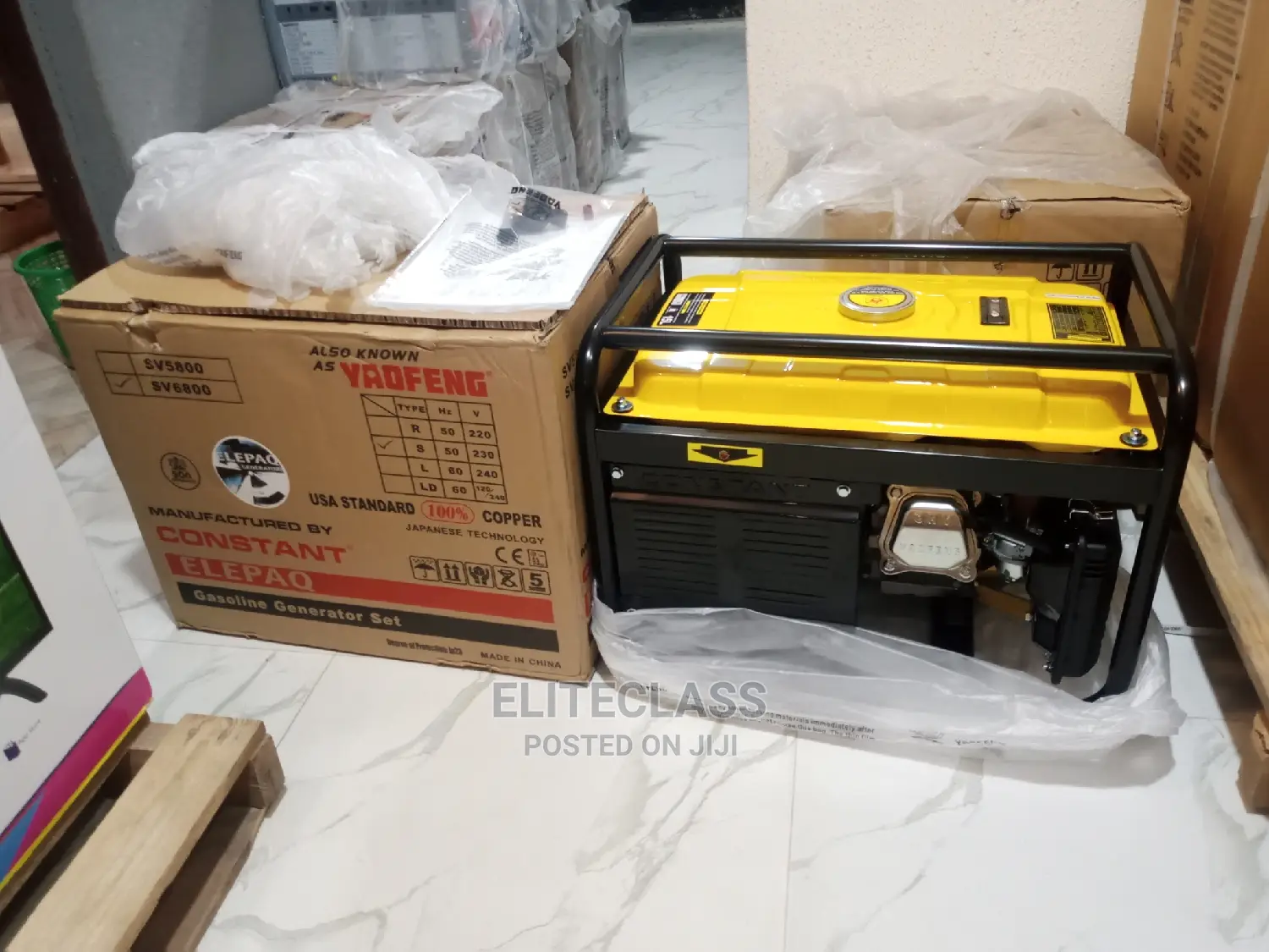 New Elepaq Sv6800 4.5kva Constant Generator With Warranty