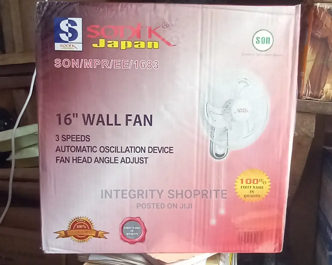 Sonik 16" Powerful Wall Fan