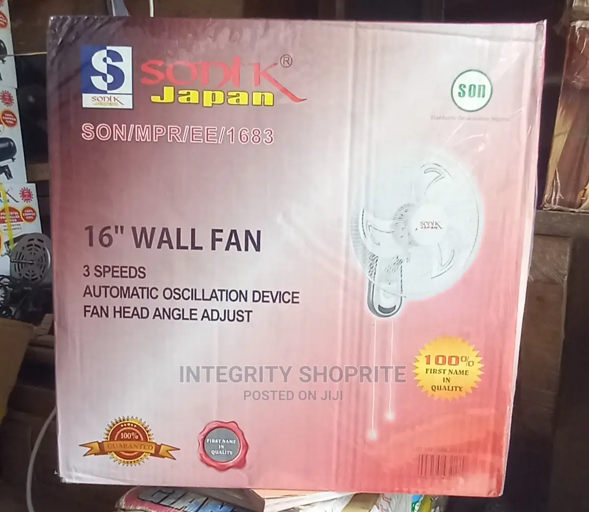 Sonik 16" Powerful Wall Fan
