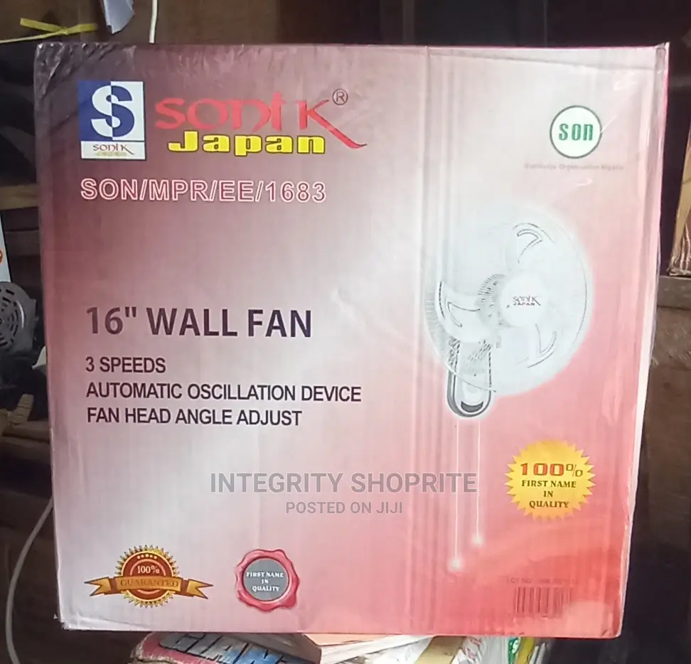 Sonik 16" Powerful Wall Fan
