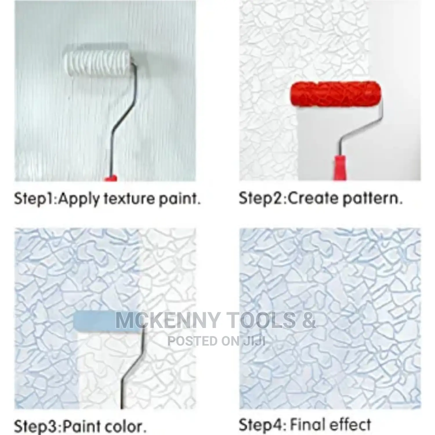 7 Inch Embossing Roller Painting Brush With Handle