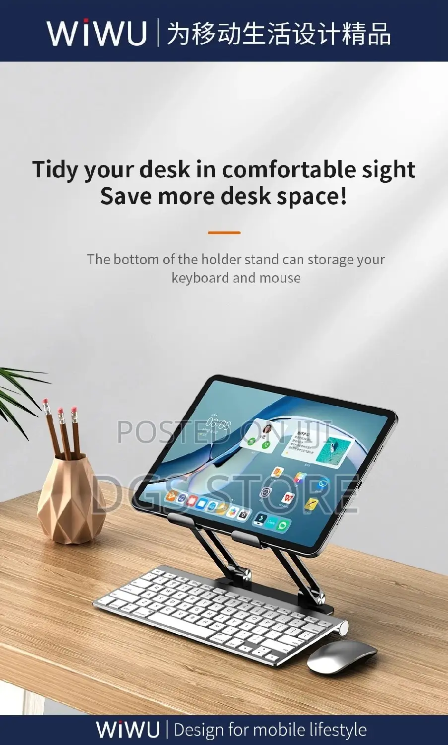 Wiwu Folding Tablet Stand for Phone Tablet Model ZM105