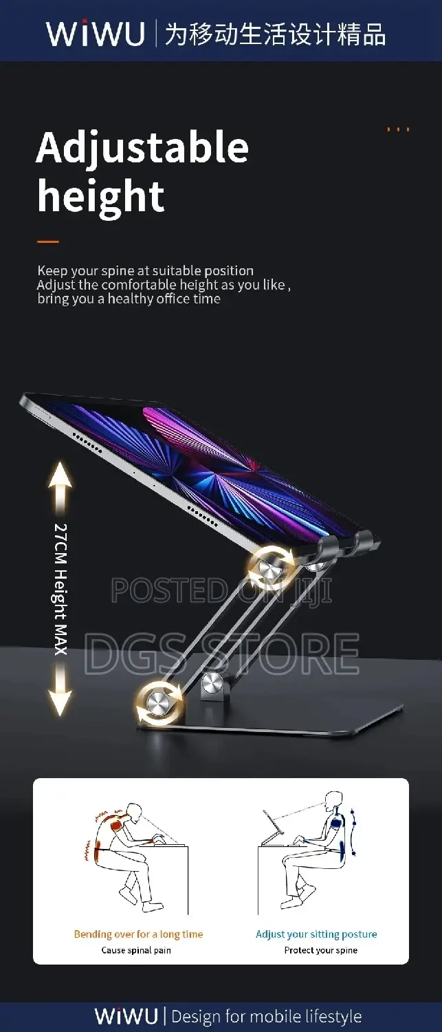 Wiwu Folding Tablet Stand for Phone Tablet Model ZM105