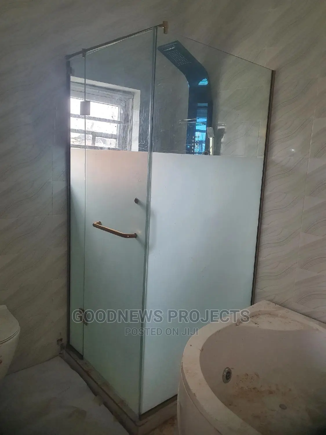 Gold Accessories Glass Cubicle