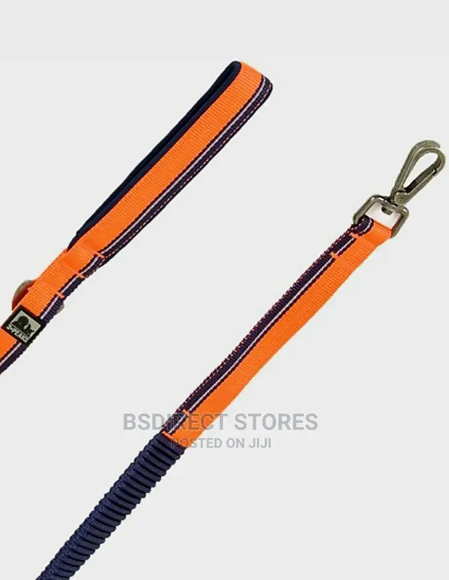 Pets at Home 3 Peaks Bungee Dog Lead Navy Orange Large