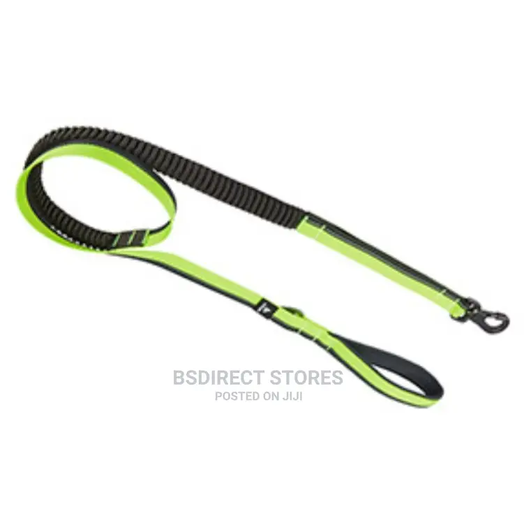 Pets at Home 3 Peaks Grey and Neon Bungee Dog Lead Large