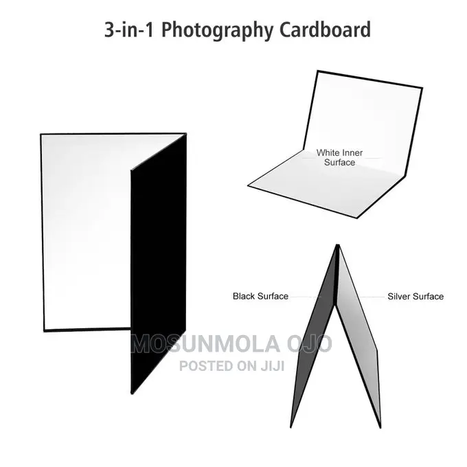 3-in-1 Mini Foldable Photography Paperboard