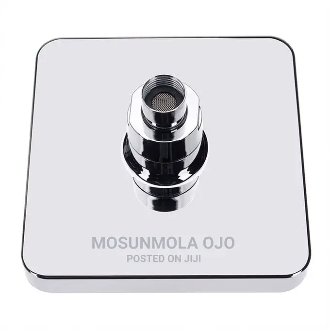 7 Colors LED Auto Changing Shower Square Head Light Bathroom