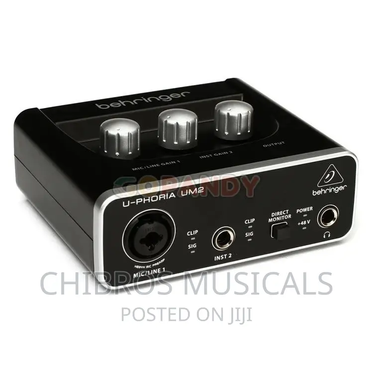 Behringer U-Phoria UM2 2×2 USB Audio Interface